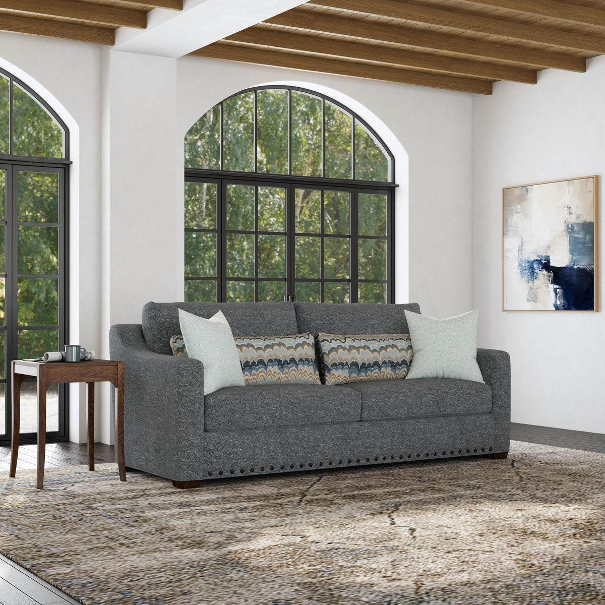 Milo Fabric Two-Cushion Sofa