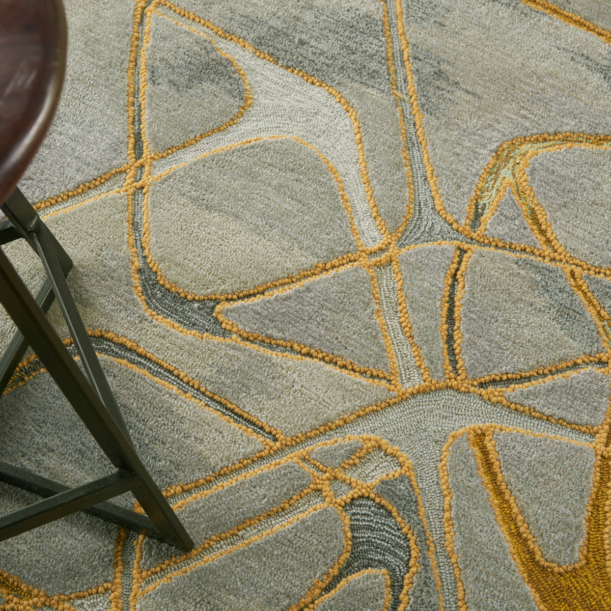 Symmetry SMM05 Grey Yellow Rug