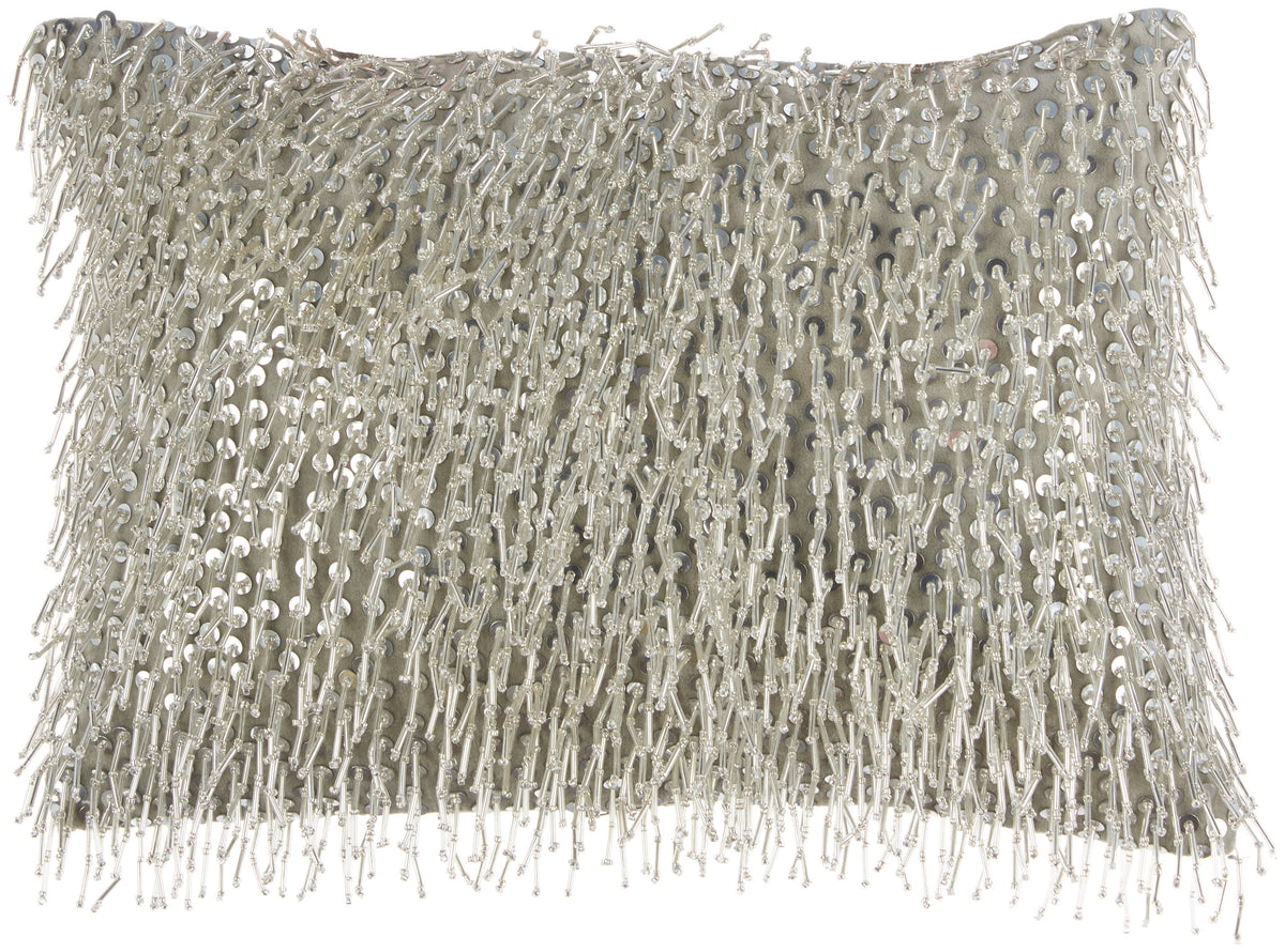 Sofia Z0727 Silver 10" x 14" Throw Pillows