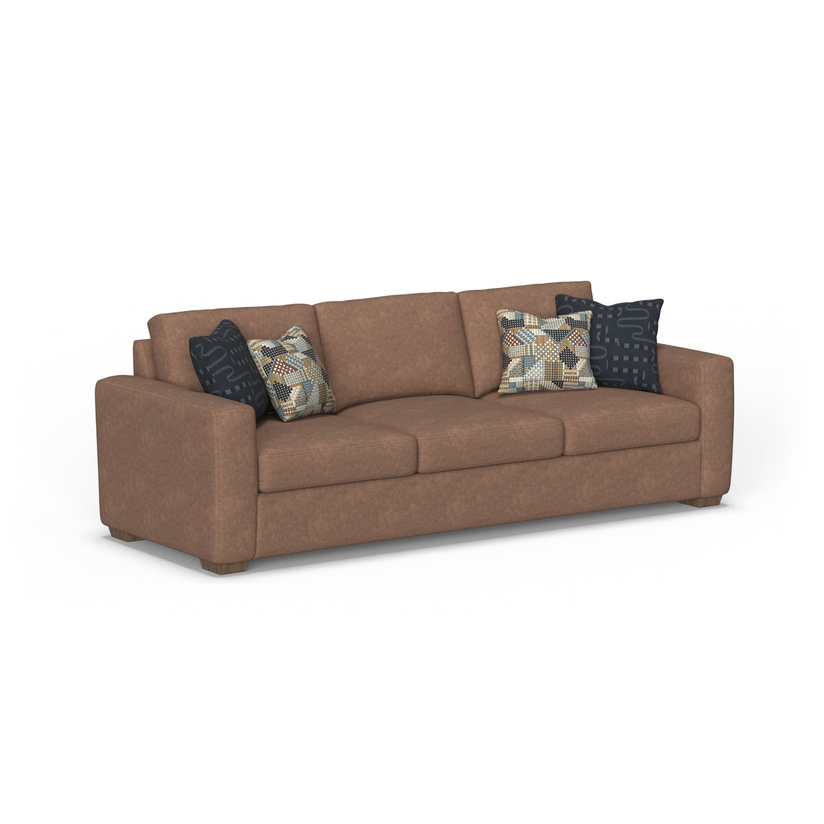 Collins Fabric Large Three-Cushion Sofa