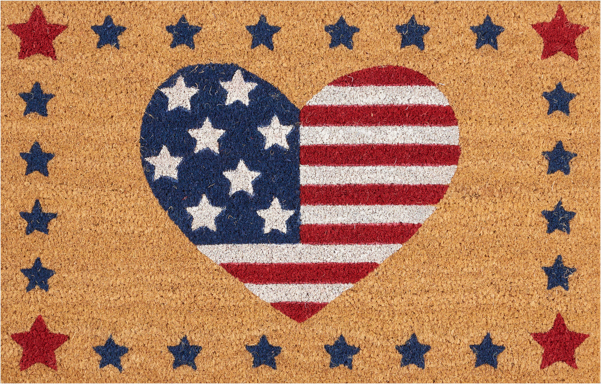 Casa Bella NC545 Red/White/Blue 1'6" x 2'4" Door Mat