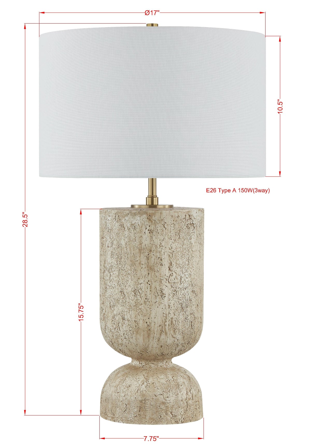 Garnet Table Lamp