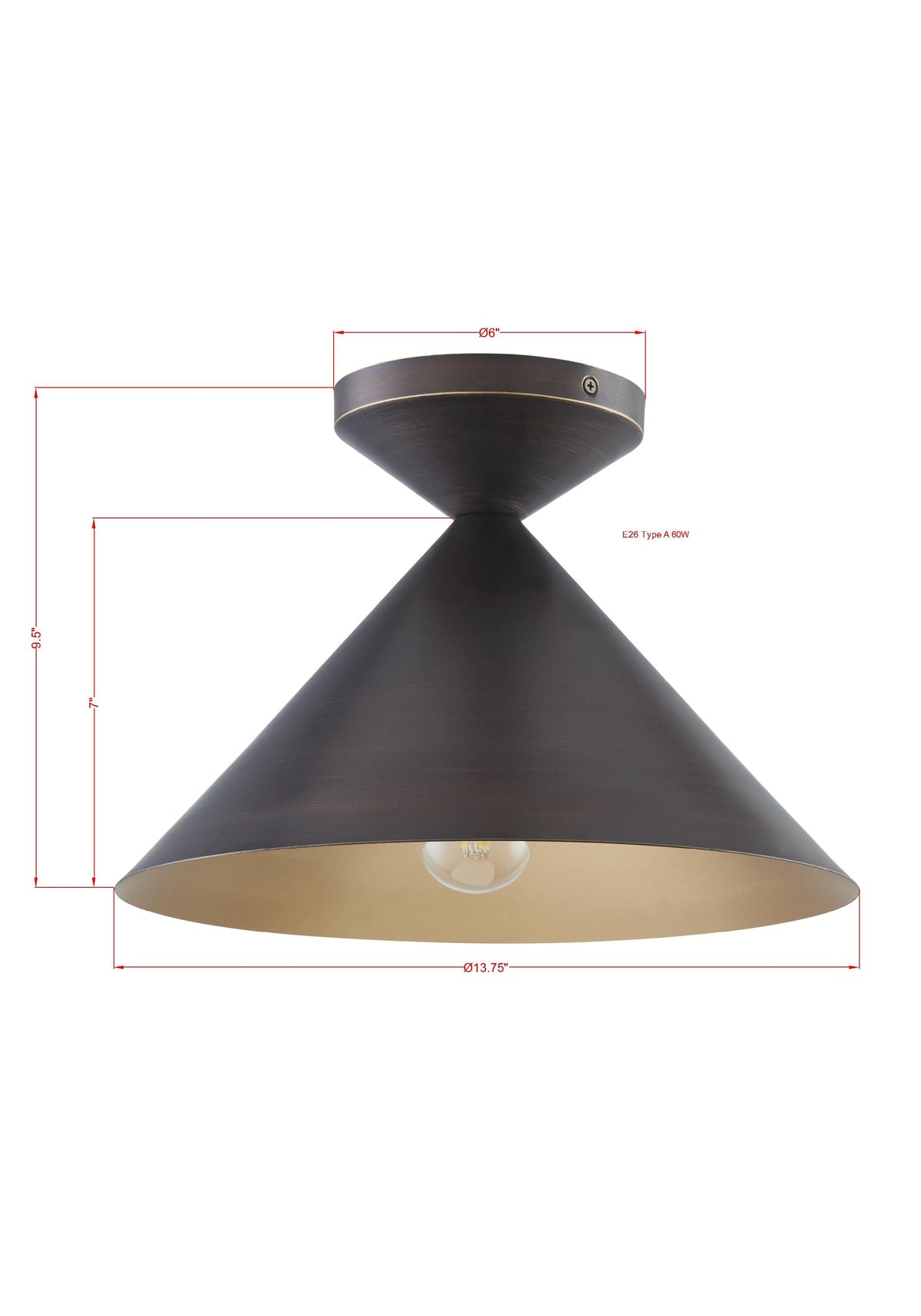 Felicity Semi-Flush
