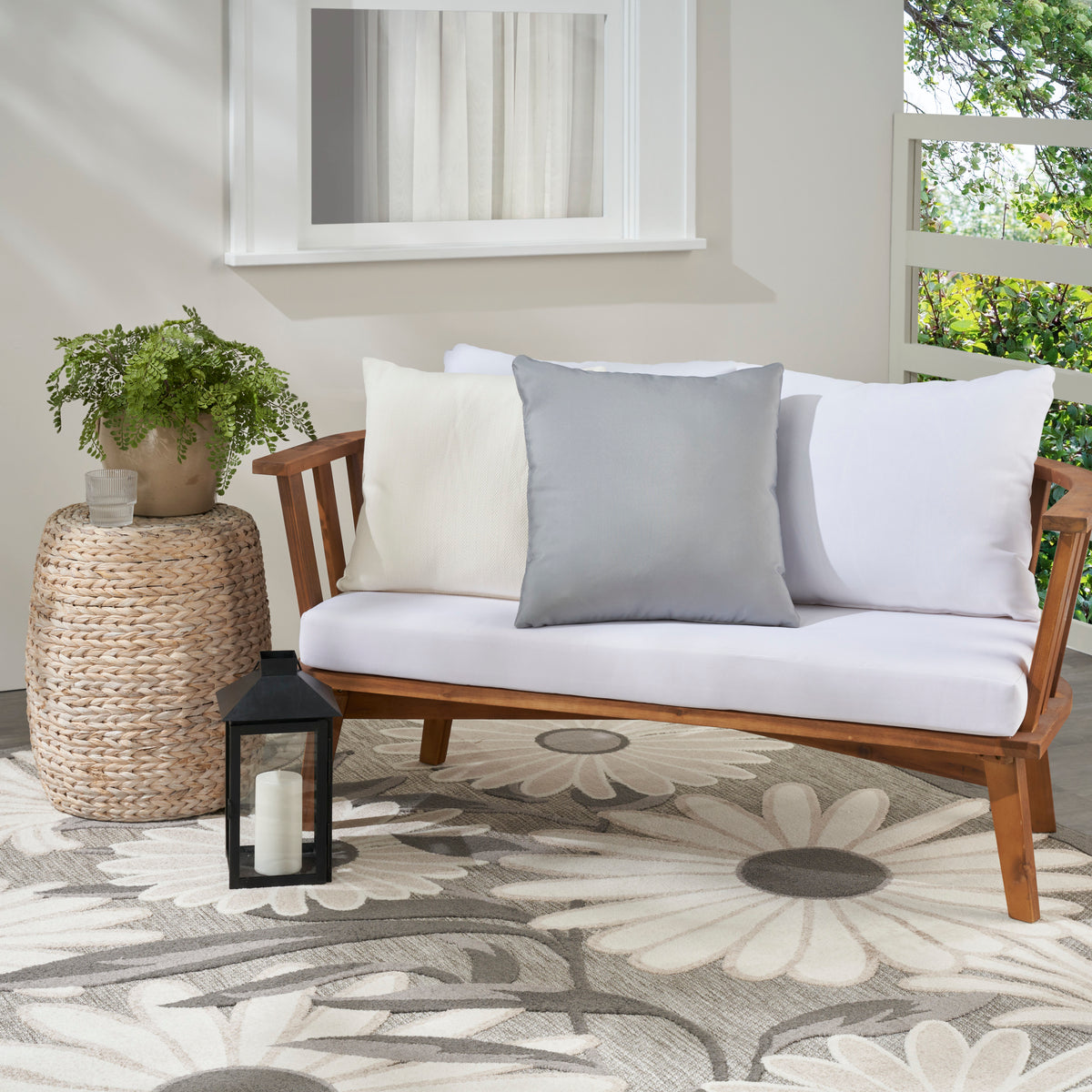 Aloha ALH01 Grey 20" x 20" Throw Pillows