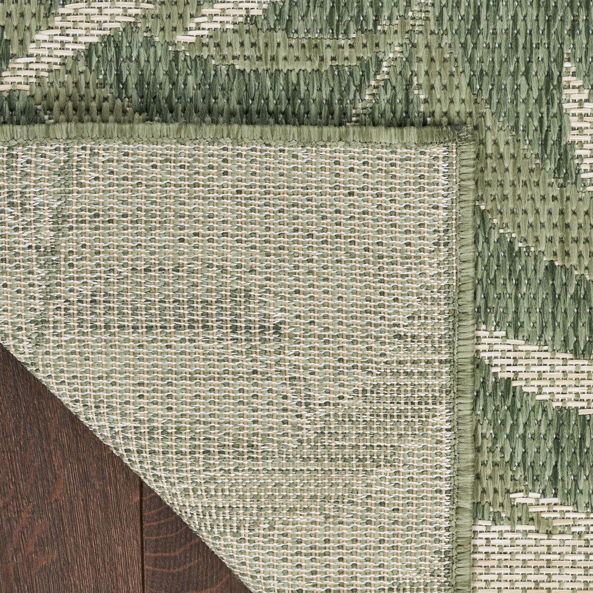 Garden Oasis GOA01 Green Ivory Rug