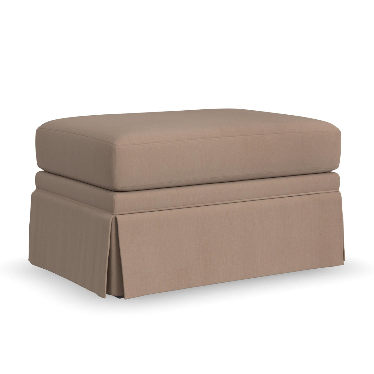 Lottie Fabric Skirted Ottoman