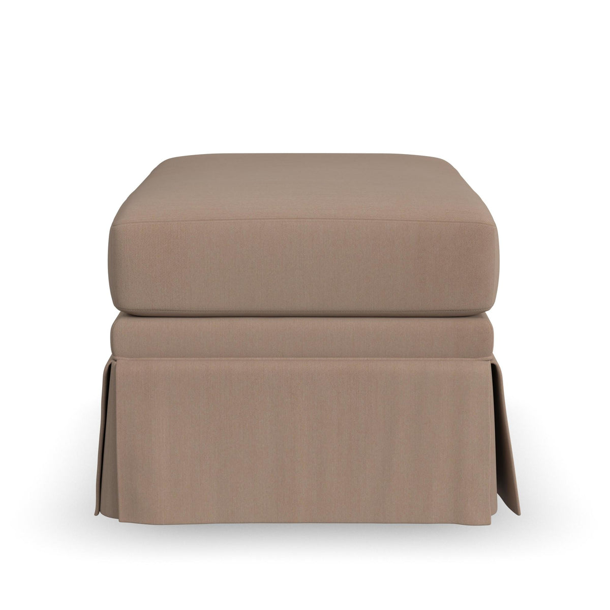 Lottie Fabric Skirted Ottoman