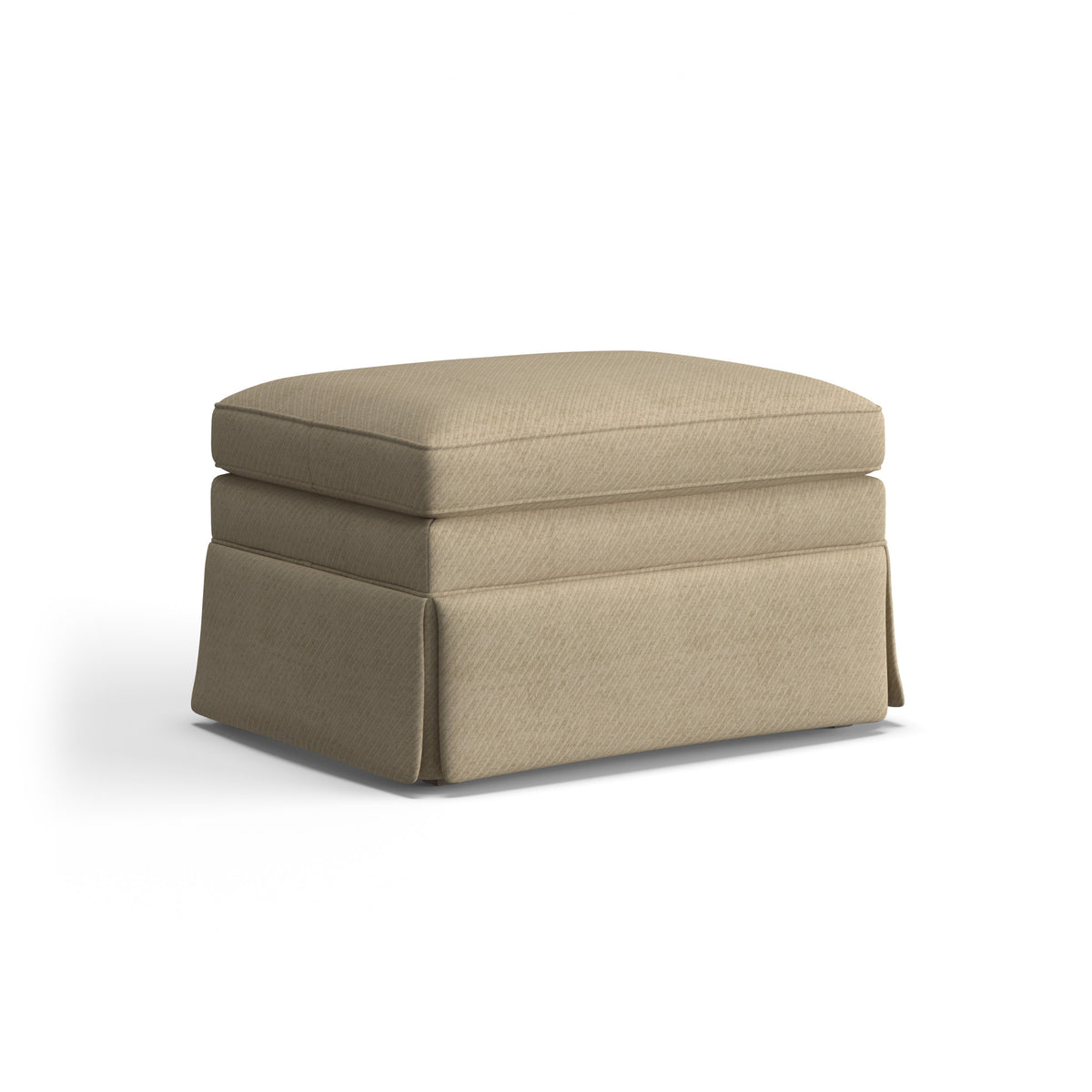 Eleanora Fabric Skirted Ottoman