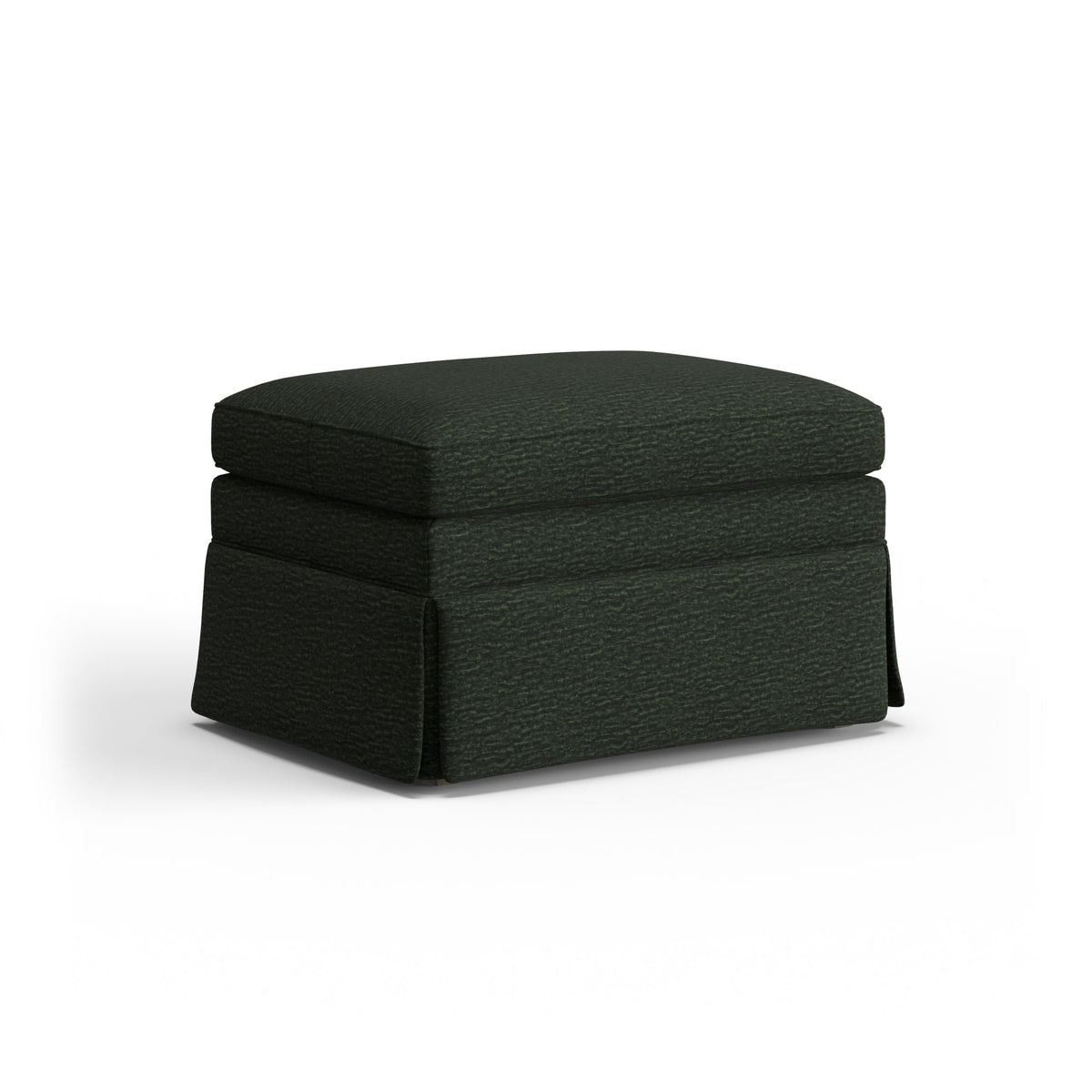 Eleanora Fabric Skirted Ottoman