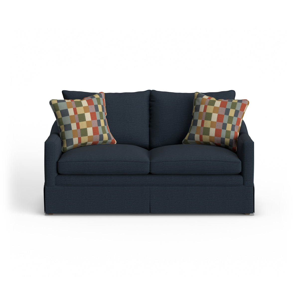 Eleanora Fabric Skirted Loveseat