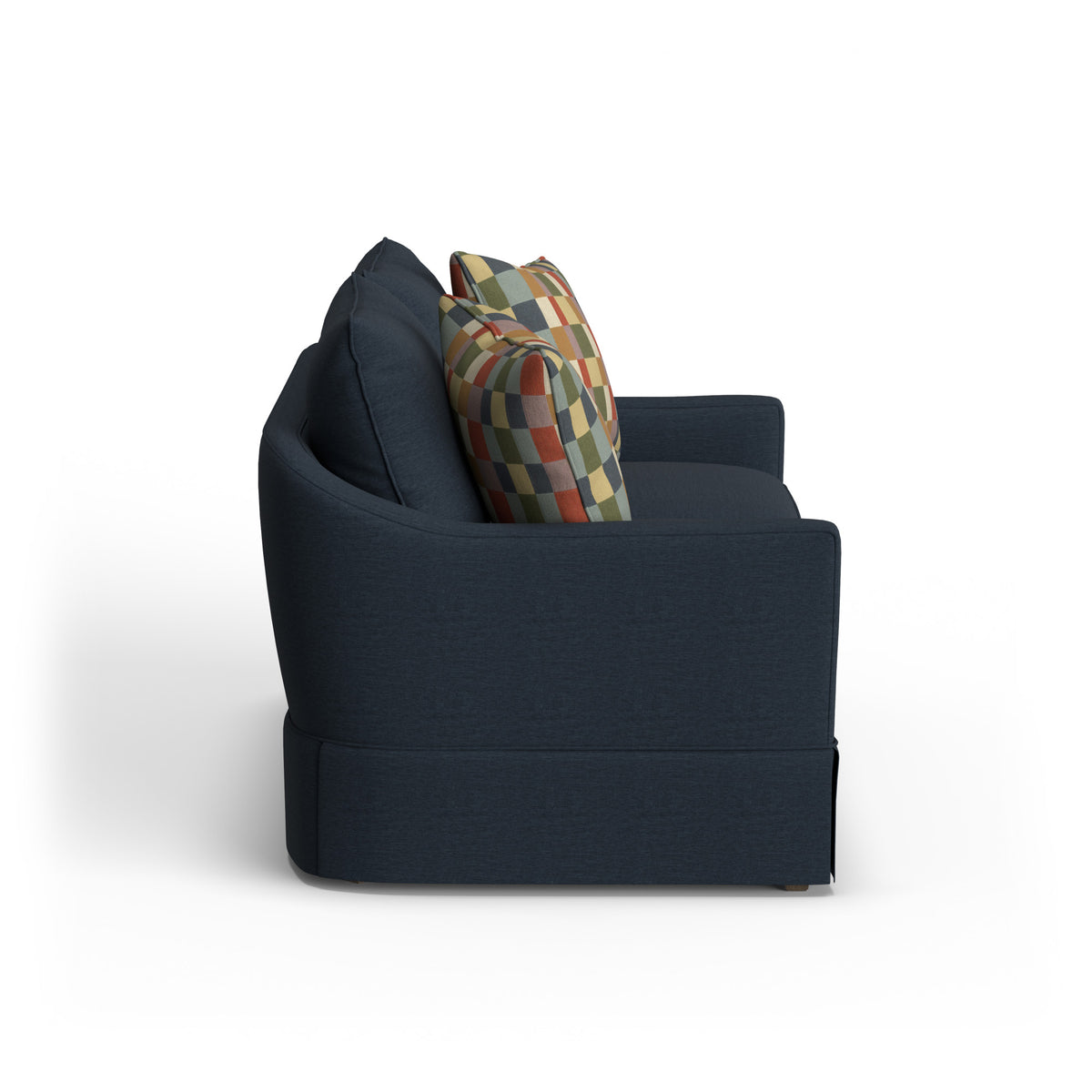 Eleanora Fabric Skirted Loveseat
