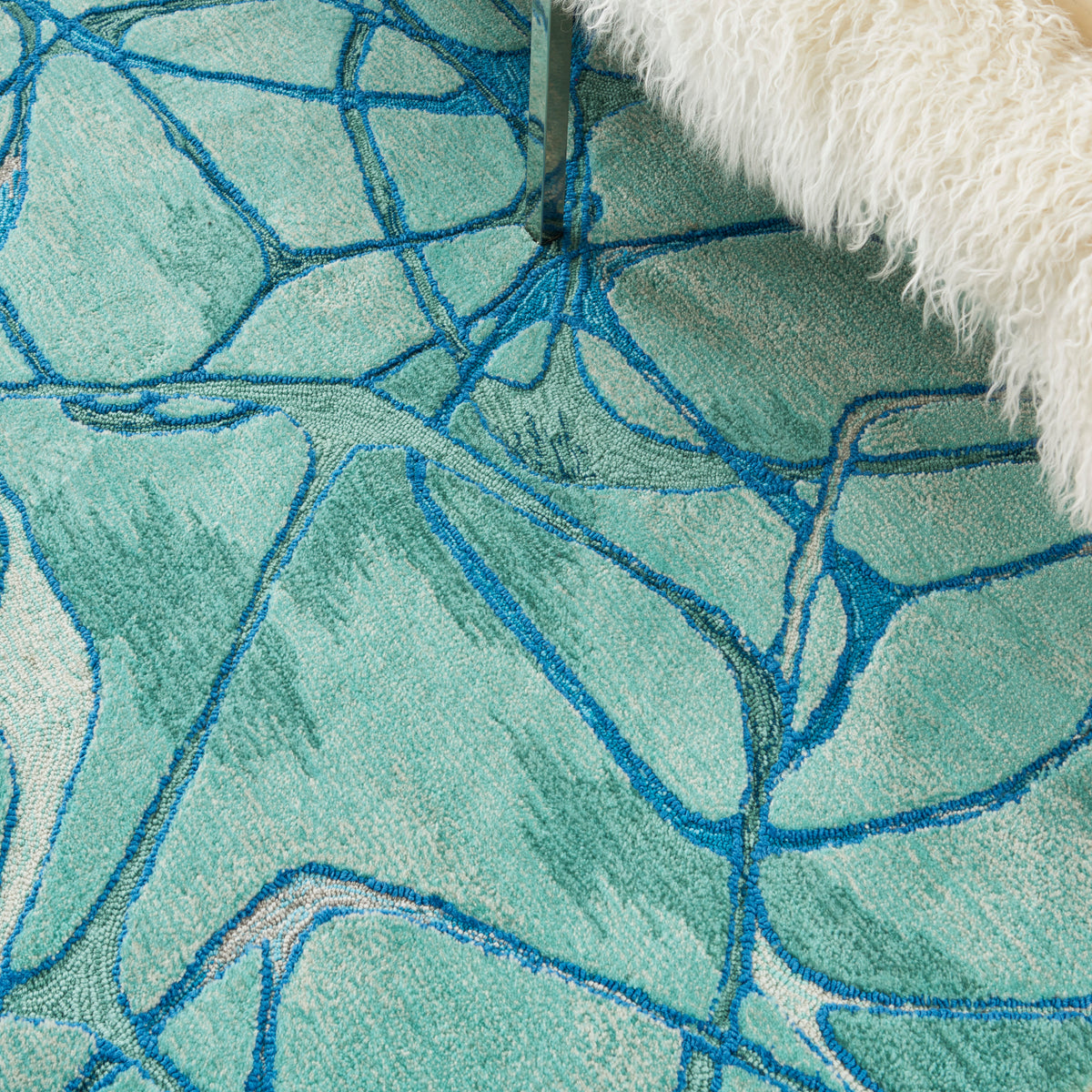 Symmetry SMM05 Aqua Blue Rug