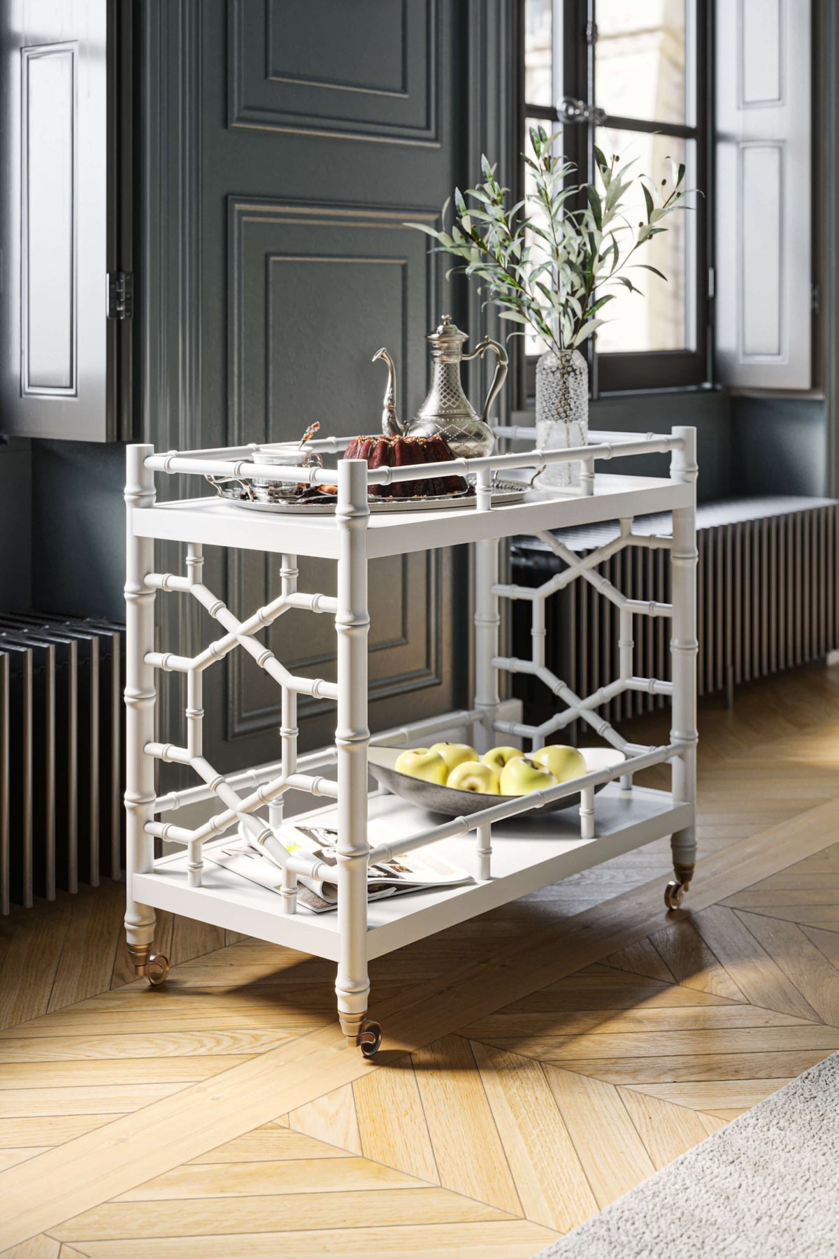 Grosvenor Drinks Trolley in True White