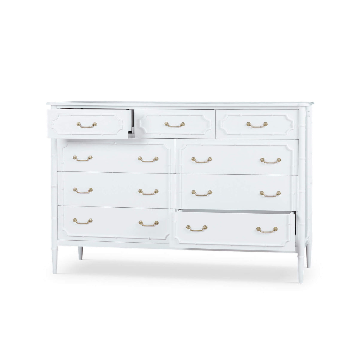 Chelsea Large 9 Drawer Dresser in Architectural White