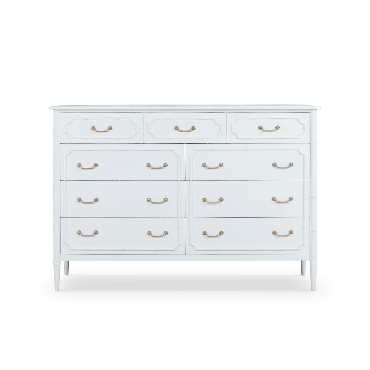 Chelsea Large 9 Drawer Dresser in Architectural White