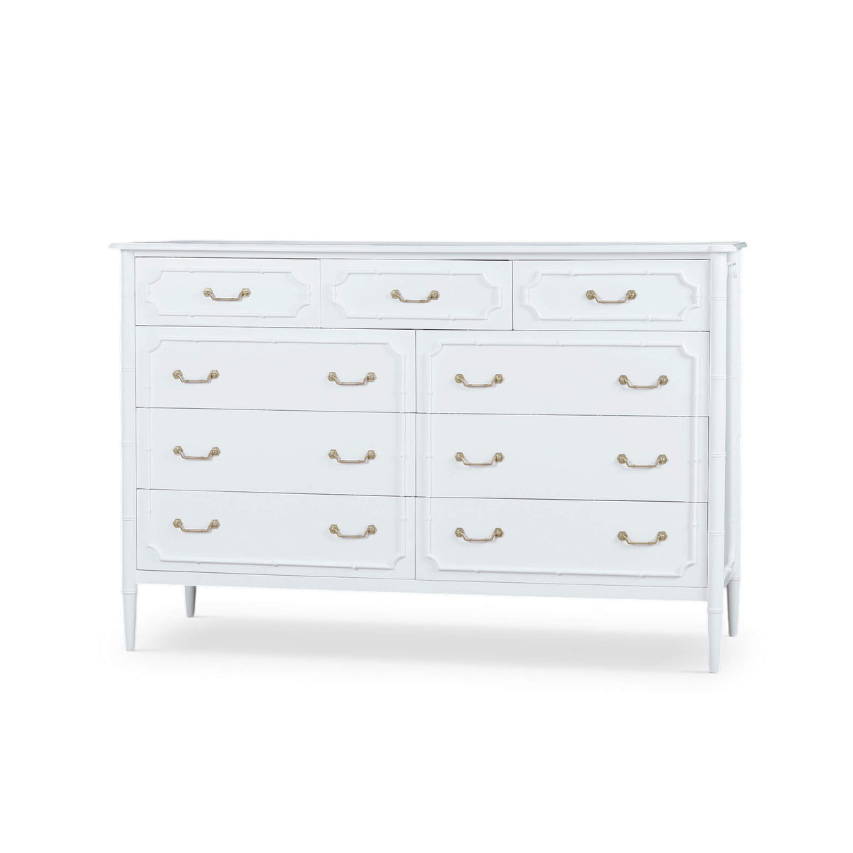 Chelsea Large 9 Drawer Dresser in Architectural White