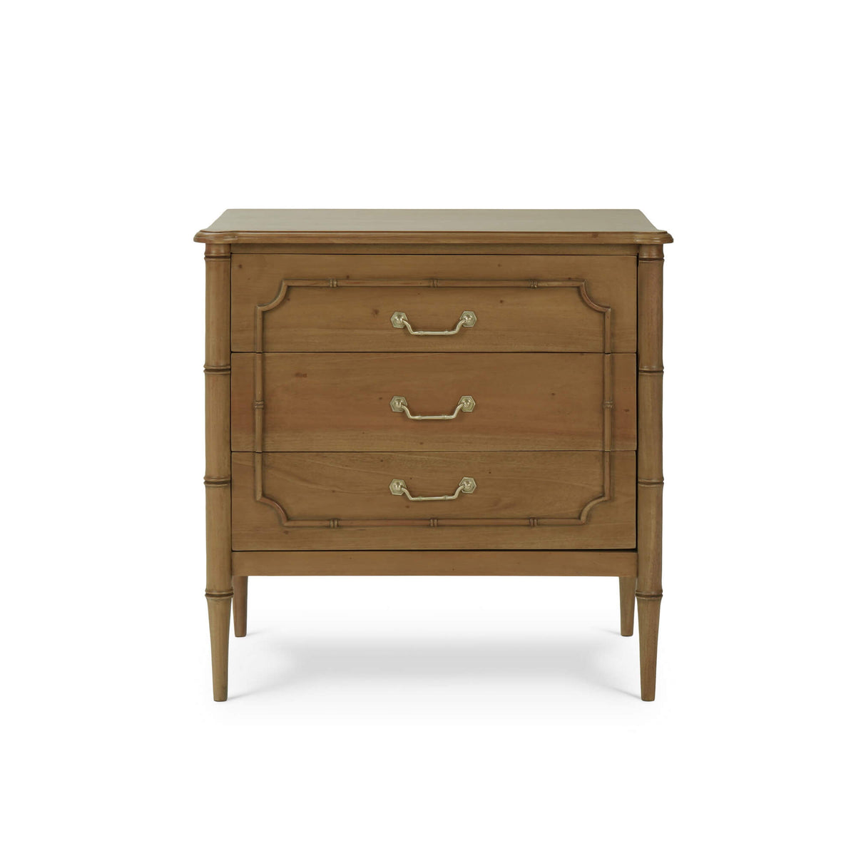 Chelsea 3 Drawer Bedside Table in Antique French Oak
