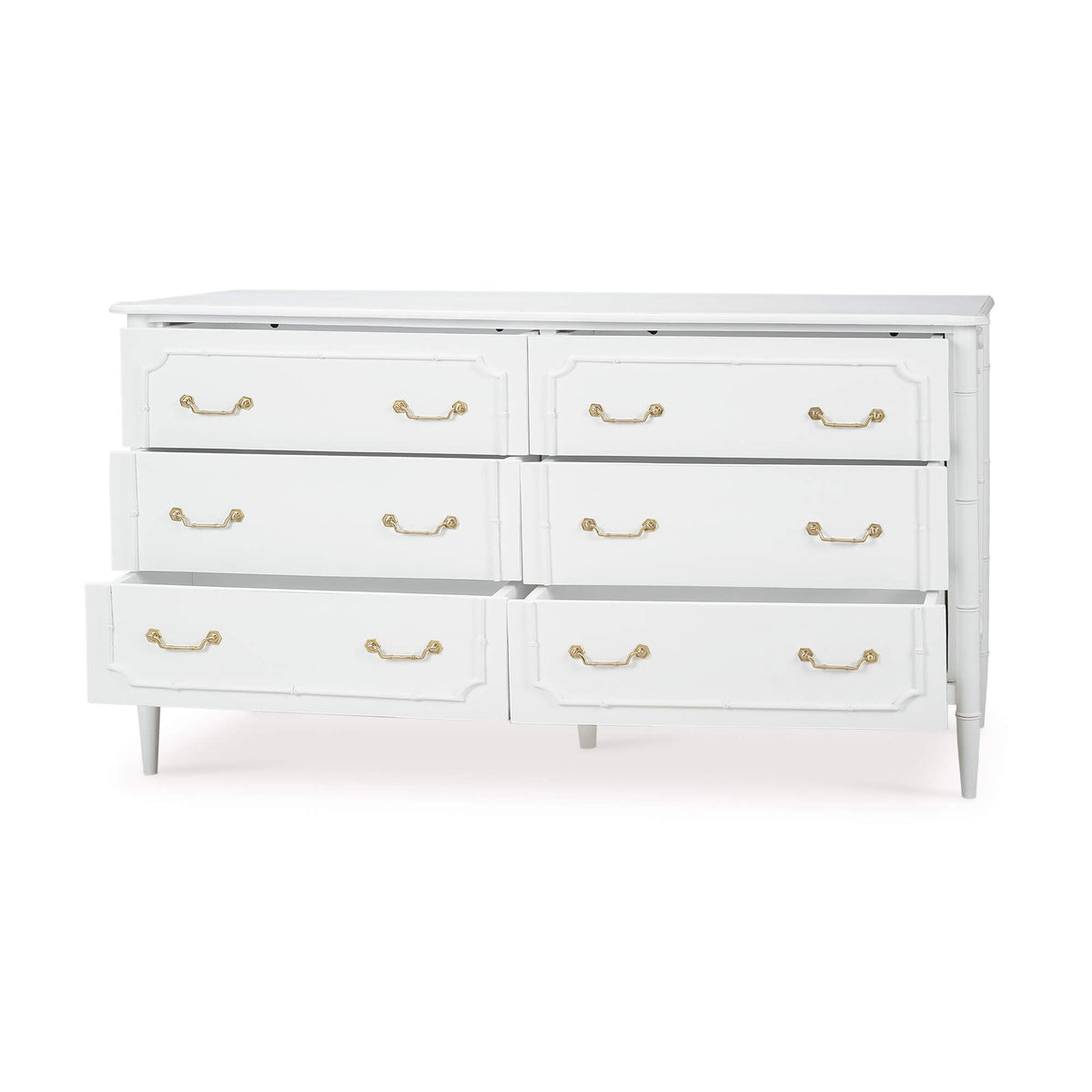 Chelsea Largish 6 Drawer Dresser in Architectural White