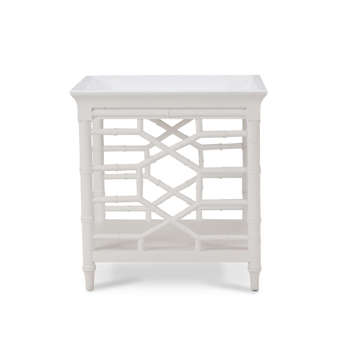 Grosvenor End Table in True White