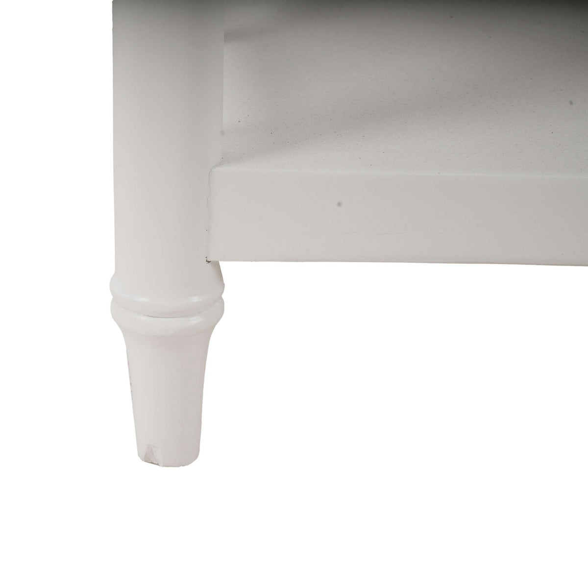 Grosvenor End Table in True White