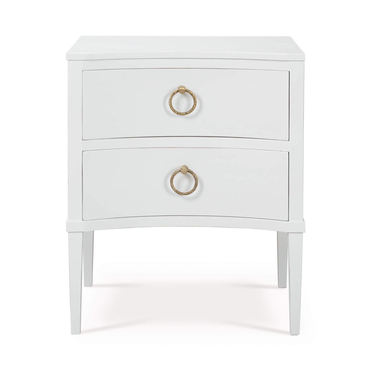 Bow Nightstand in Architectural White