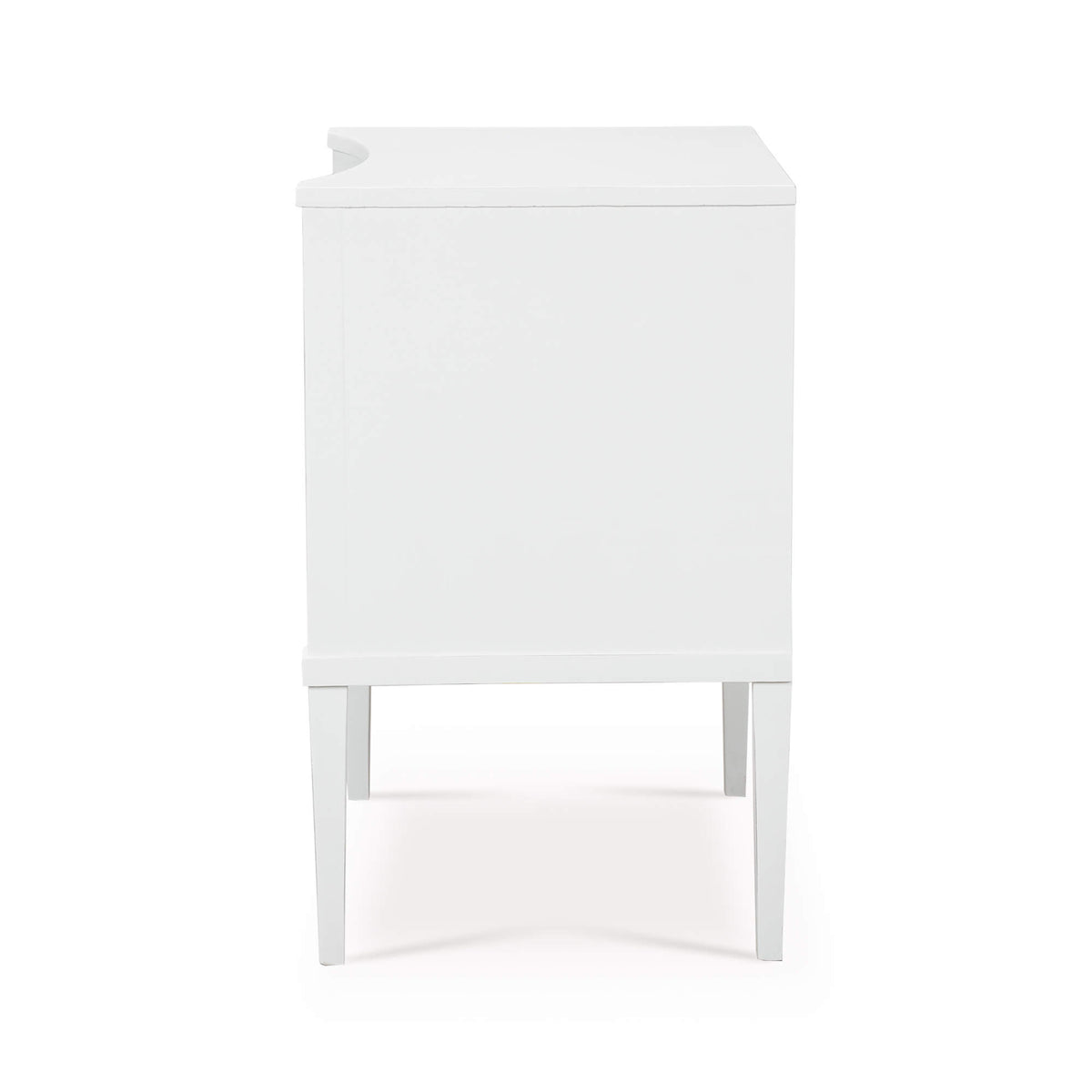 Bow Nightstand in Architectural White
