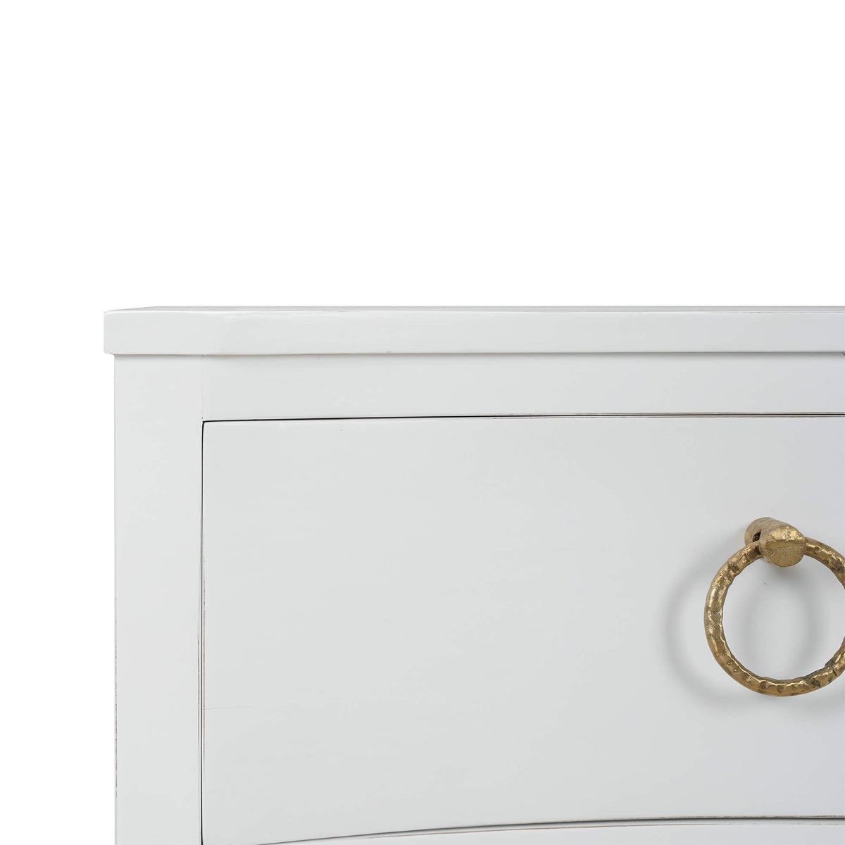 Bow Nightstand in Architectural White