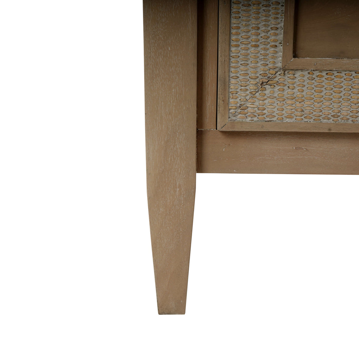 Belgravia 6 Drawer Dresser in Sandbar w/ White Inset Rattan