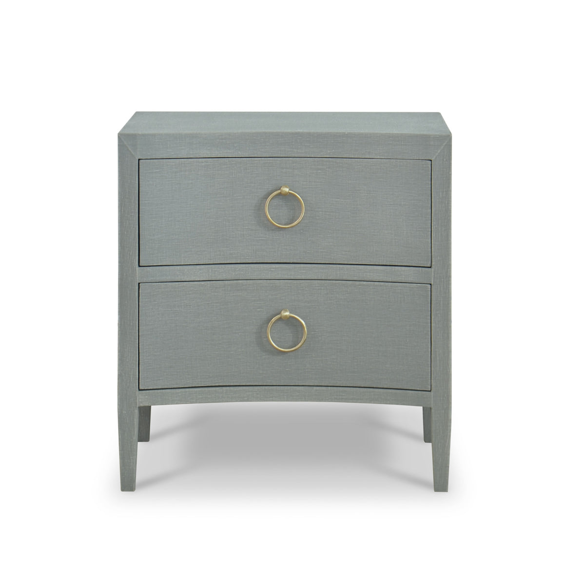 Mornington Linen Wrapped Nightstand in Linen Pale Blue