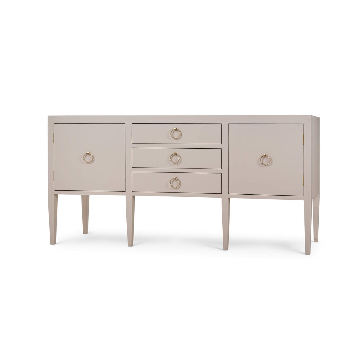 Westminster Concave Sideboard Wrapped in Putty Linen