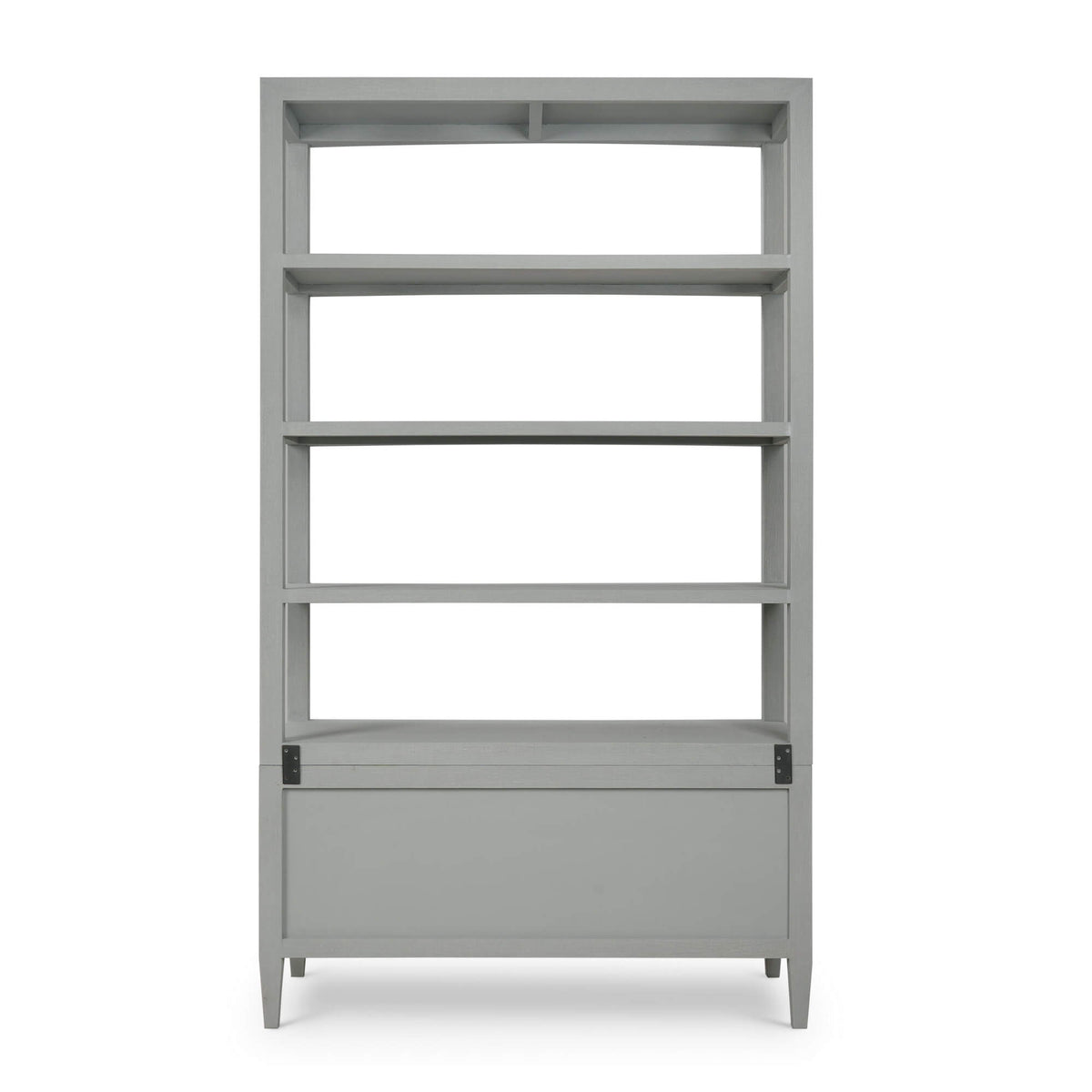 Westminster Concave Shelving Unit Linen Wrapped in Pale Blue
