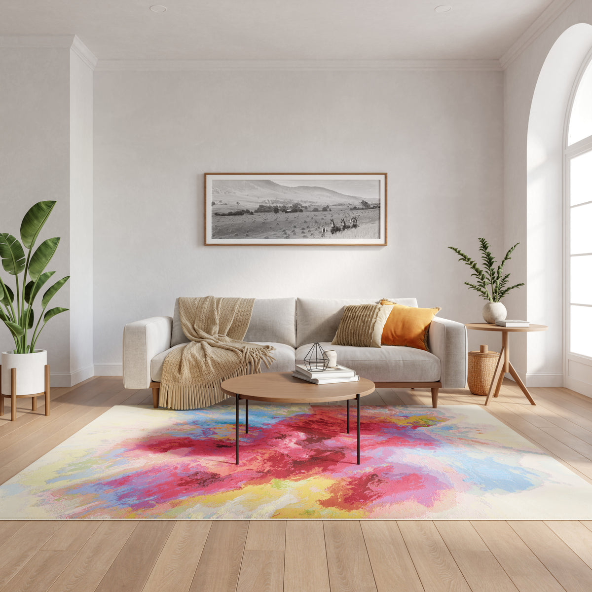 Color Splash CSP08 Ivory Multicolor Rug