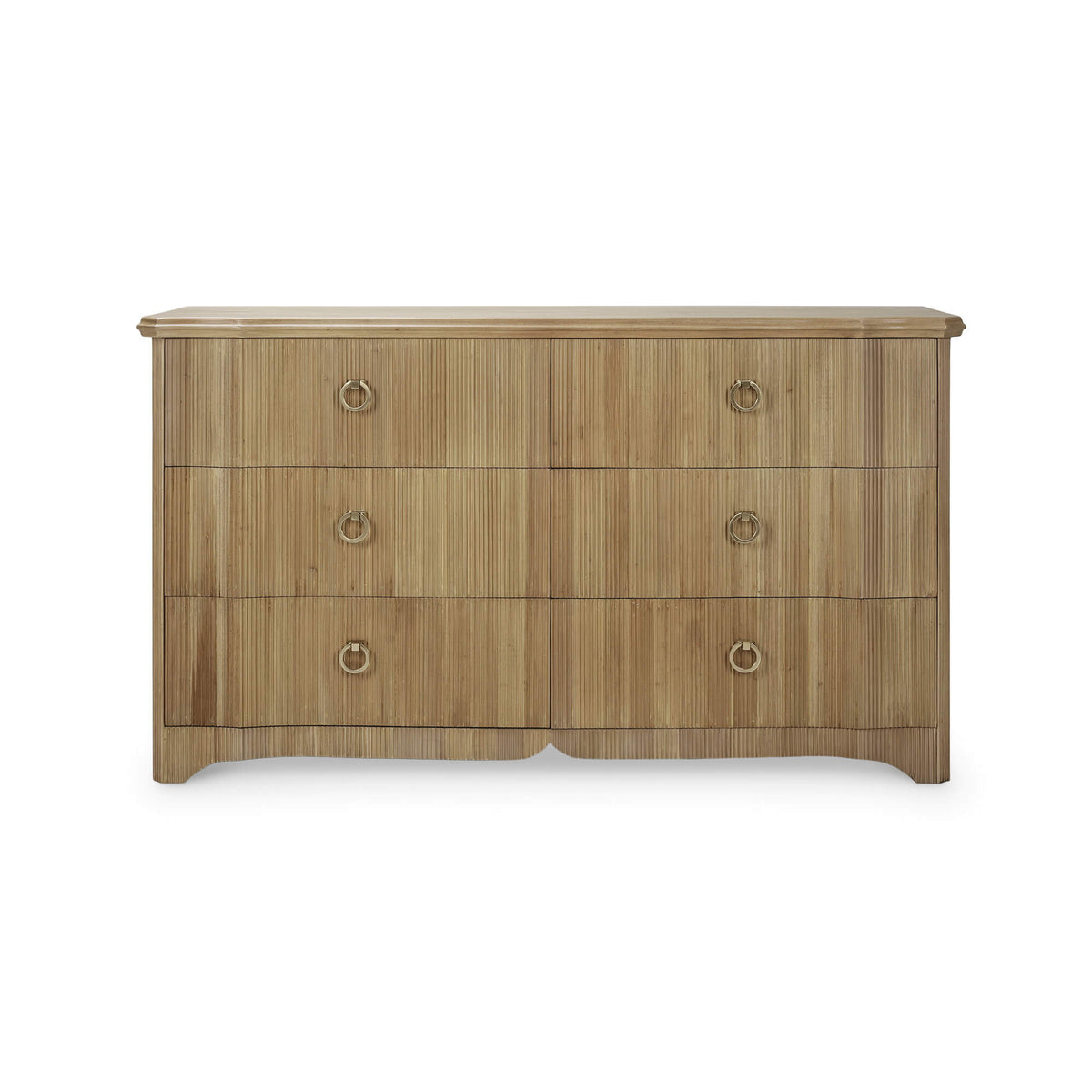 Brighton 6 Drawer Dresser in Fruitwood