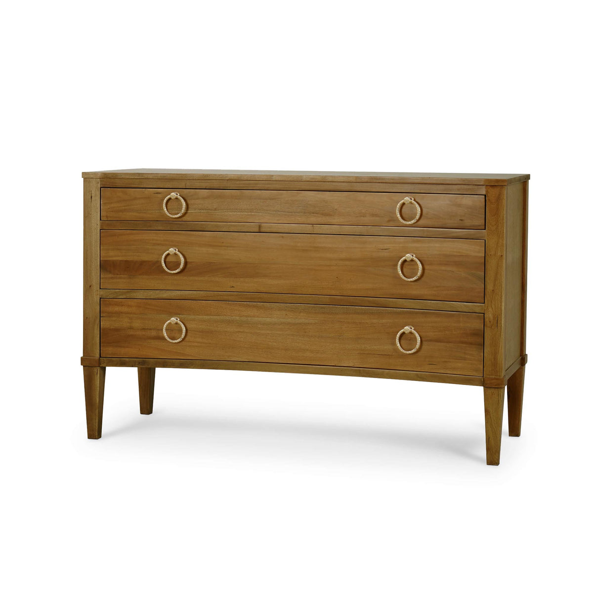 Bow 3 Drawer Chest in Antique French Oak