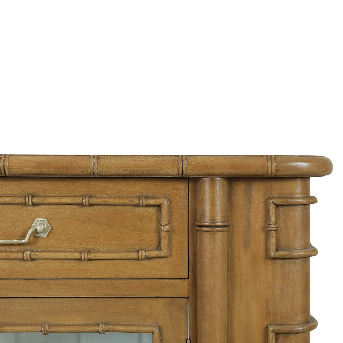 Hurlingham 2 Door Cabinet in Antique French Oak w/ True White Interior