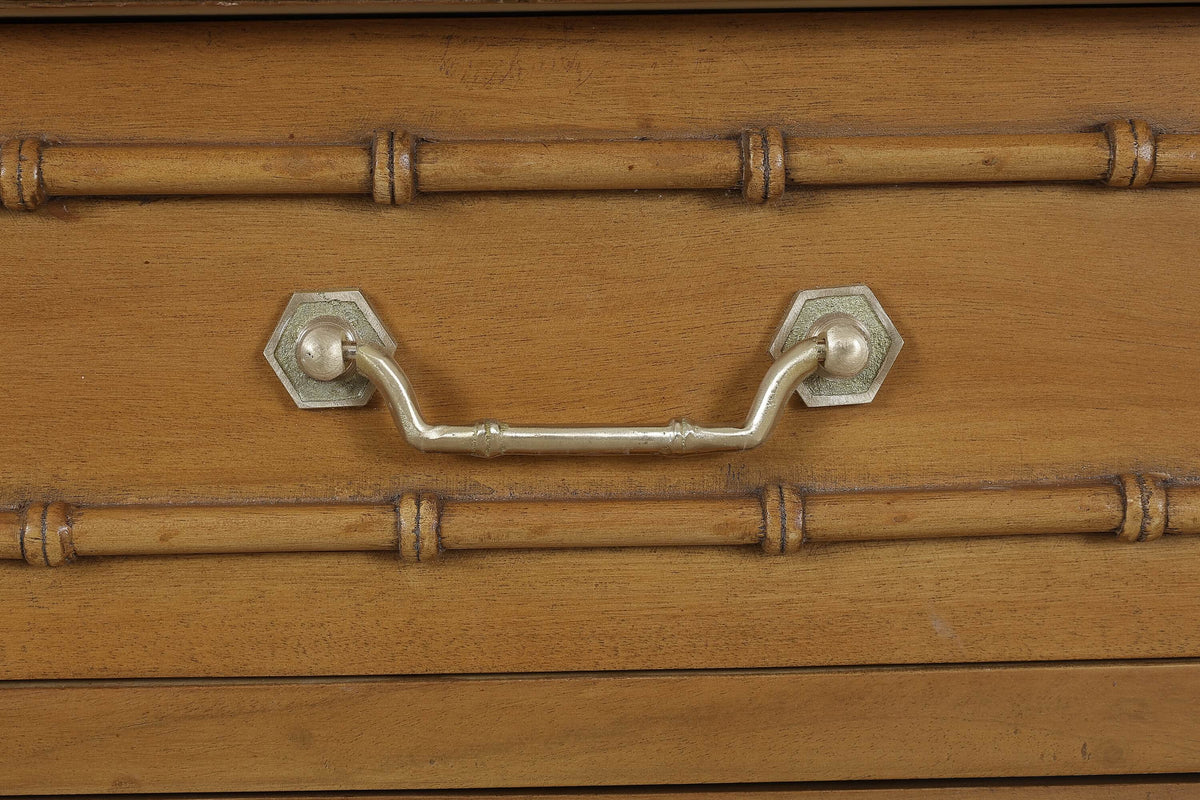 Hurlingham 2 Door Cabinet in Antique French Oak w/ True White Interior