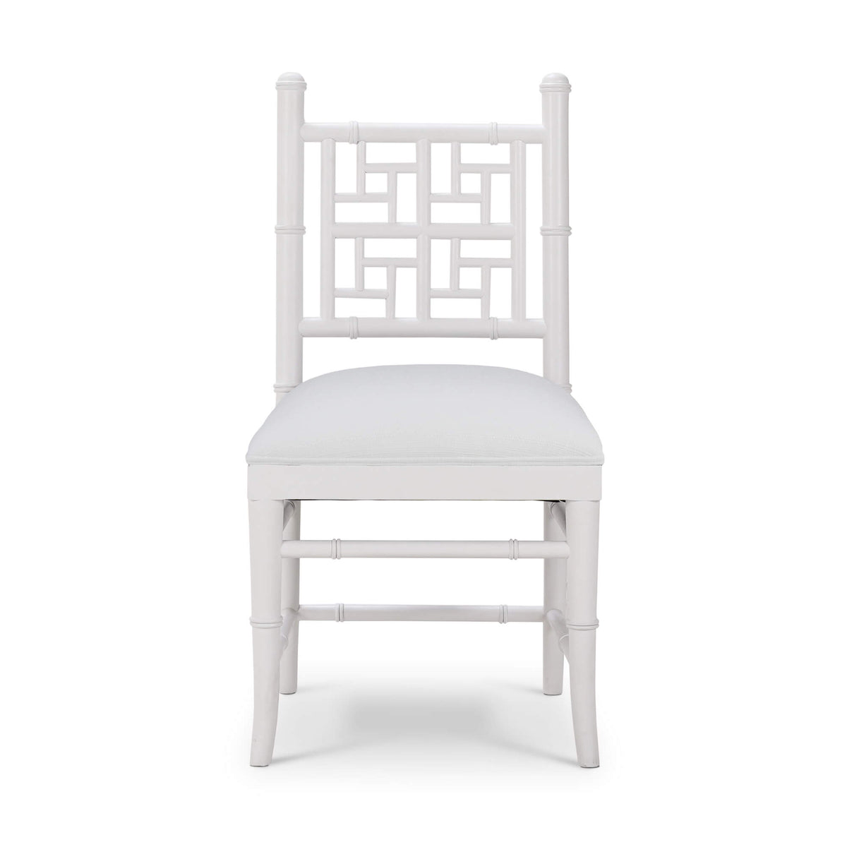 Grosvenor Dining Chair in True White w/ Arctic White Performance Fabric