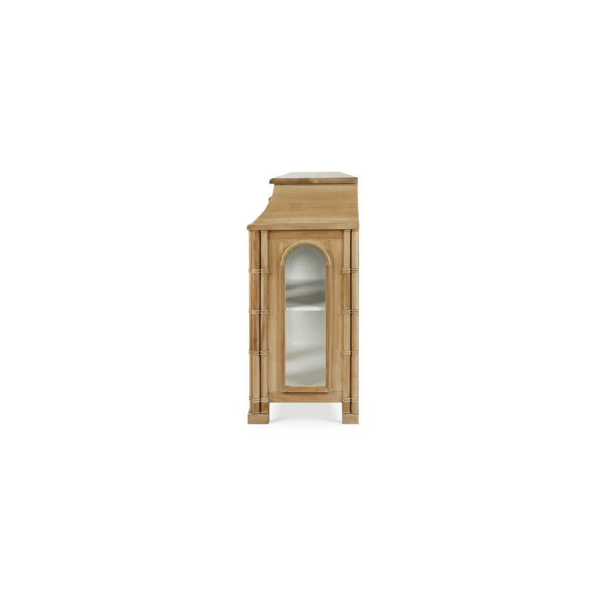 Farringdon Orangery Credenza in Fruitwood w/ True White Interior
