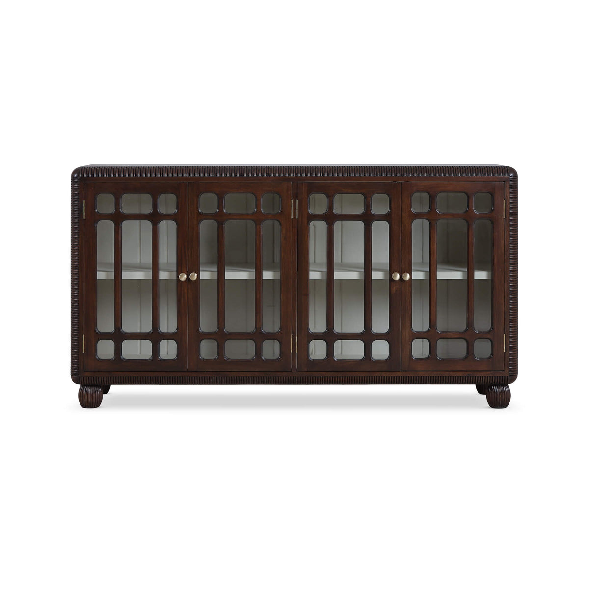 Toulouse Sideboard in Matt Teak Brown w/ Putty Interior