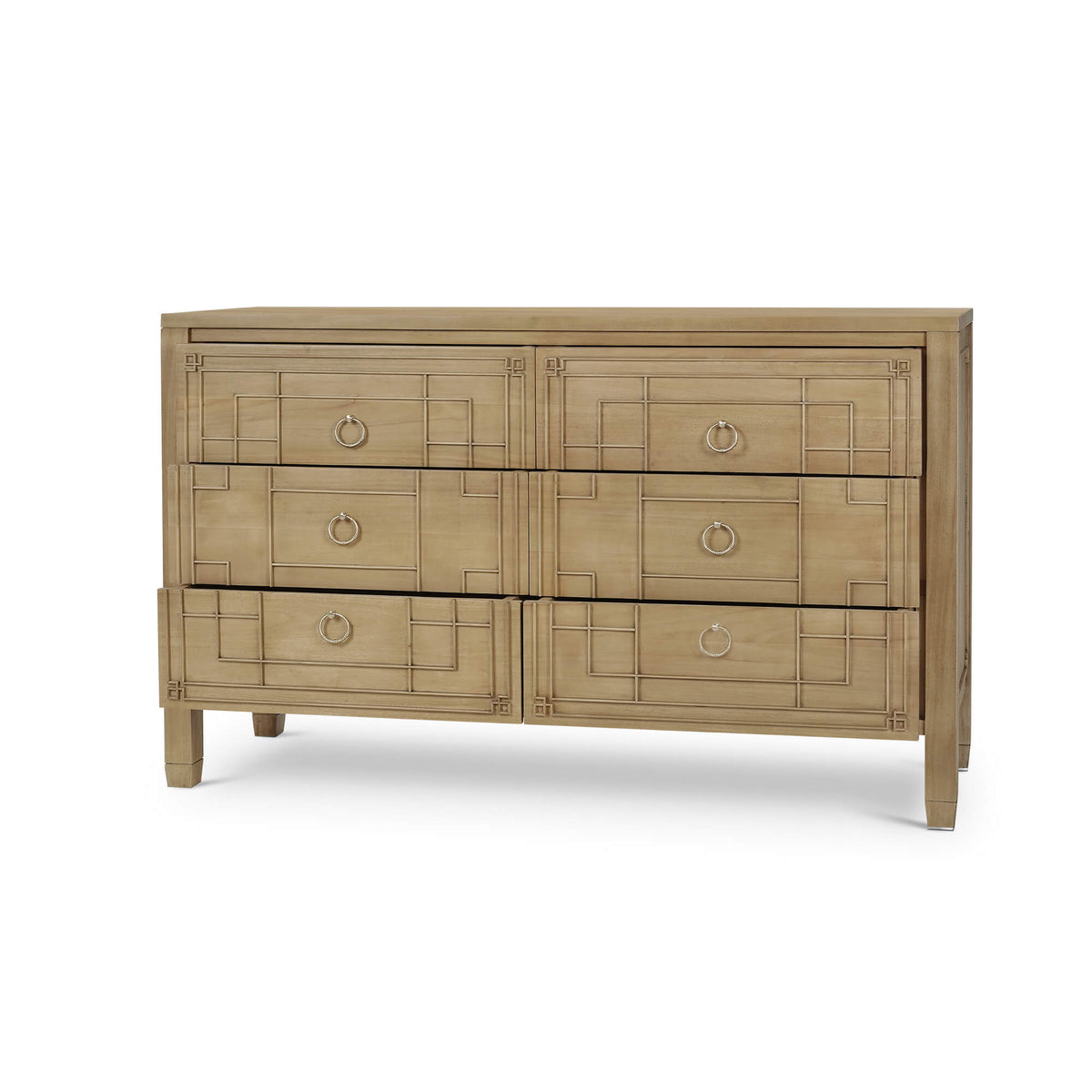 Knightsbridge 6 Drawer Dresser in Fruitwood