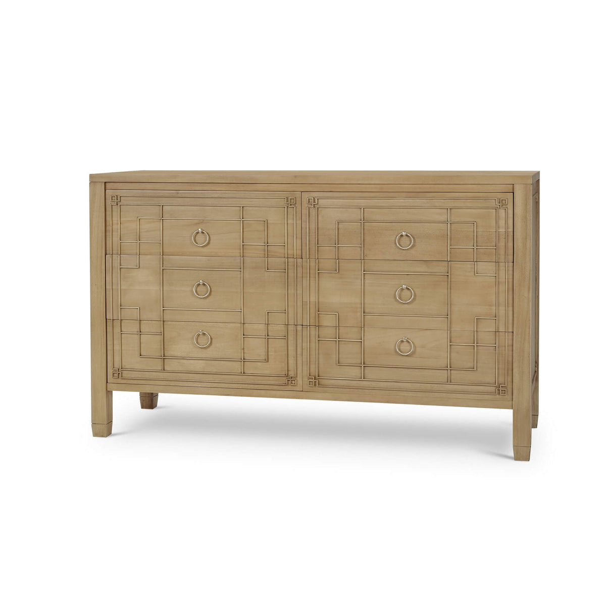Knightsbridge 6 Drawer Dresser in Fruitwood