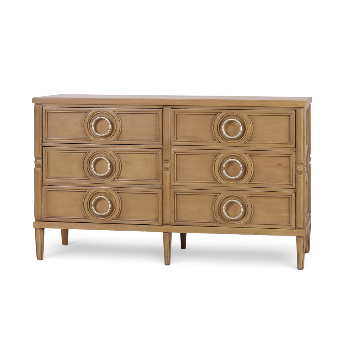 Chalfont 6 Drawer Dresser in Antique French Oak