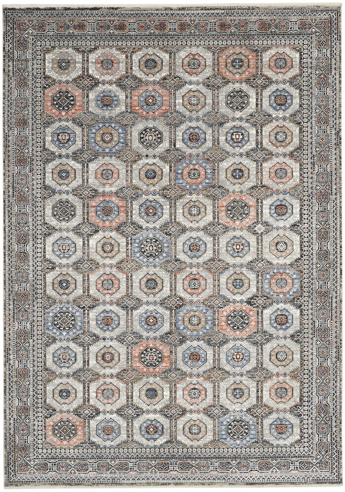 Starry Nights STN09 Grey Navy Rug