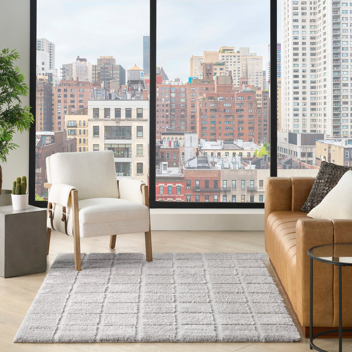 West End Ave WTE01 Grey Rug
