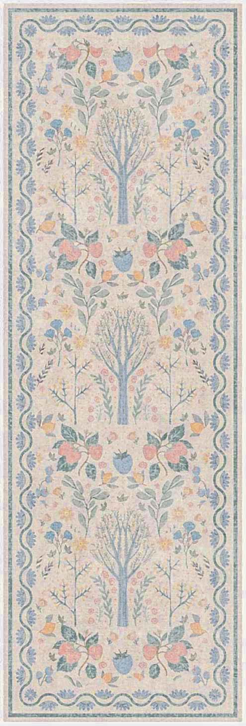 Botanical Washables BOT04 Ivory Multicolor Rug