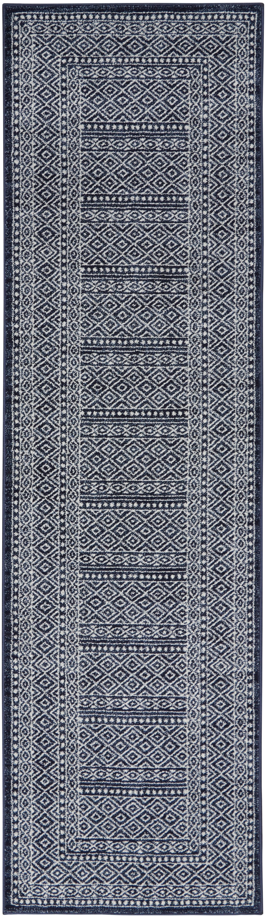 Palermo PMR04 Navy/Grey Rug