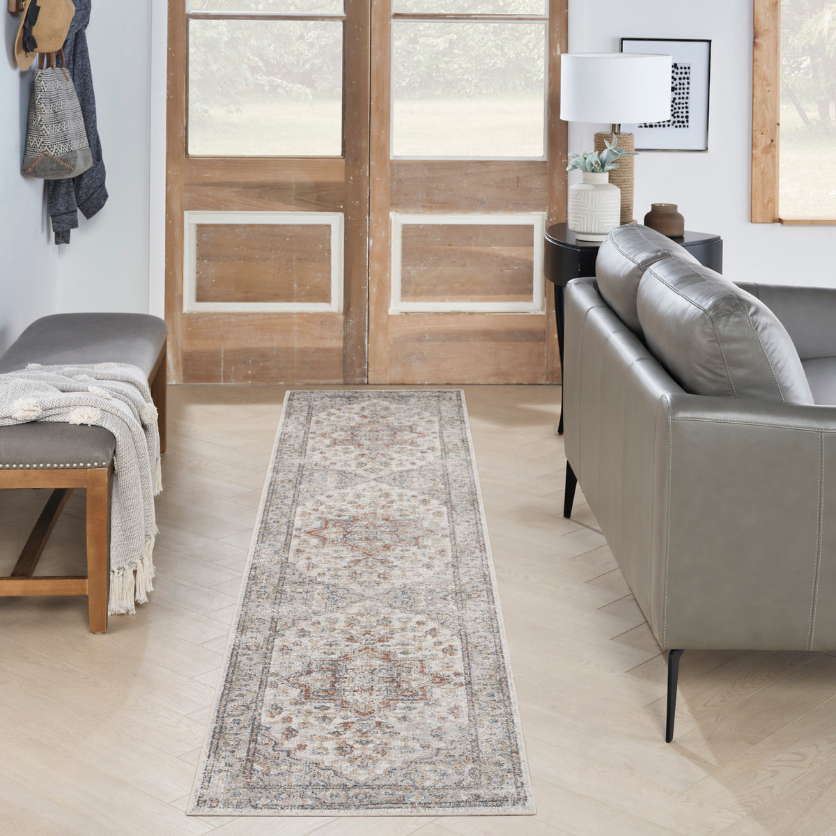 Astra Machine Washable ASW12 Grey Multicolor Rug