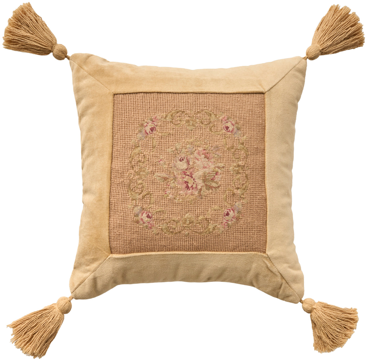 Vintage Pillow VAN10 Blush 15" x 15" Throw Pillows