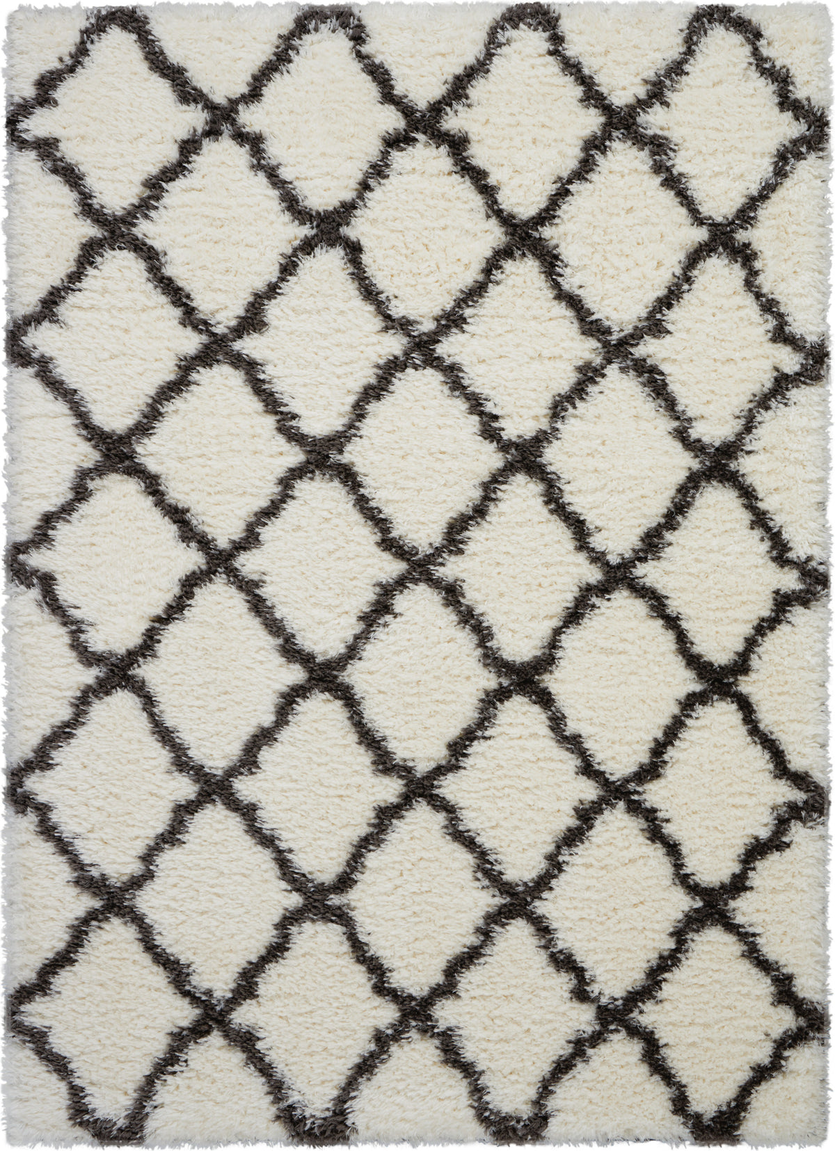 Luxe Shag LXS02 Ivory/Charcoal Rug