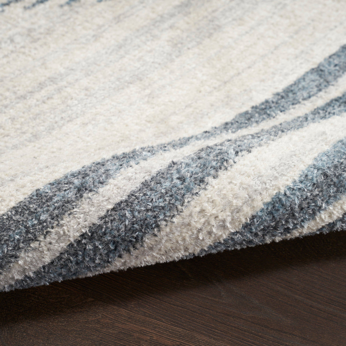 Astra Machine Washable ASW05 Ivory Blue Rug